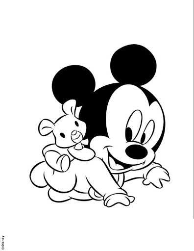 Baby Mickey Mouse Free Coloring Pages Met Afbeeldingen