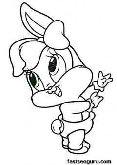 Printable Baby Looney Tunes Baby Lola Coloring Pages Printable