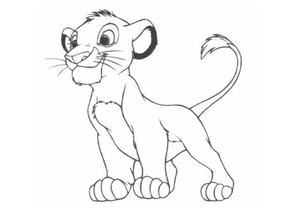 Kleurplaat Lion King Simba Jpg 960 720 Disney Tekenen Leeuw