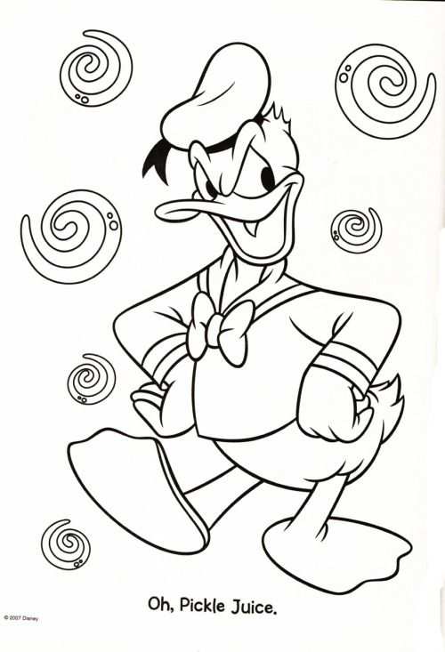 Kleurplaat Donald Duck With Images Coloring Pages Disney