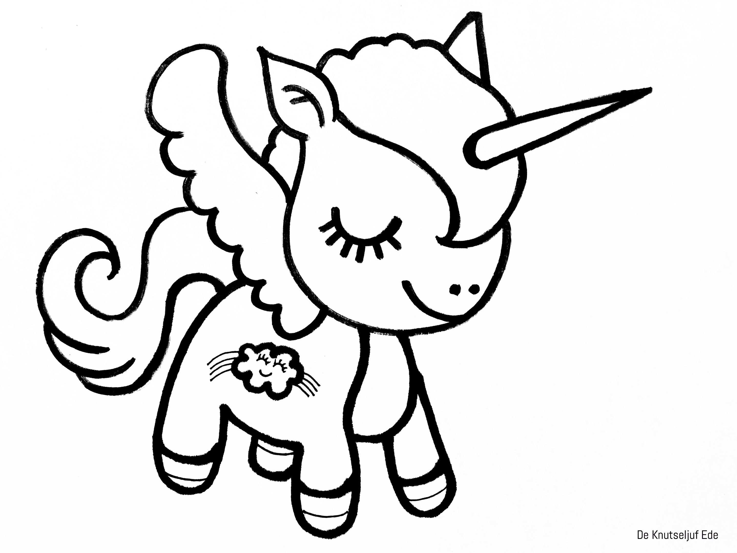 Kleurplaten Eenhoorns Unicorns Kleurplaten Eenhoorn Gratis