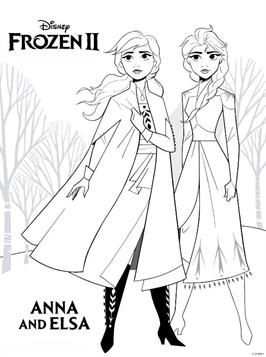 Kleurplaat Frozen 2 Frozen 2 Anna Elsa Em 2020 Com Imagens