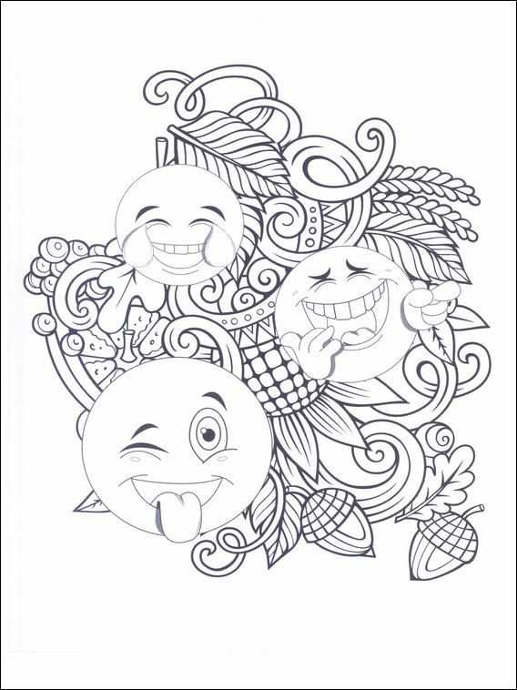 Emojis Emoticons Coloring Pages 10 Emoji Coloring Pages