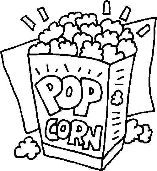 Popcorn Con Imagenes Dibujos De Palomas Paginas Para Colorear
