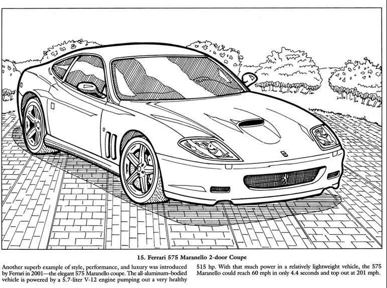 Awesome Old Classic Cars Coloring Pictures And Pages To Print Out