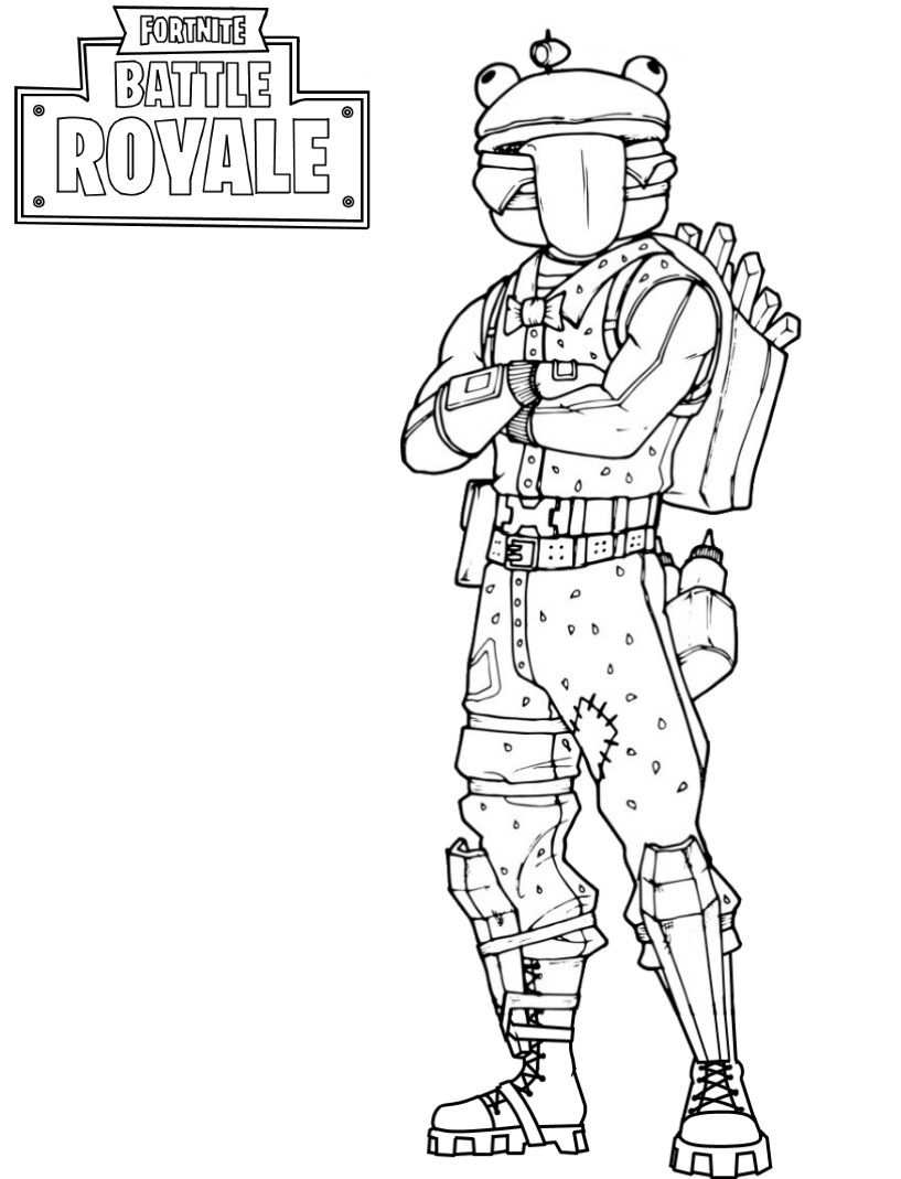 Fortnite Agent Peely Coloring Pages Coloring Pages