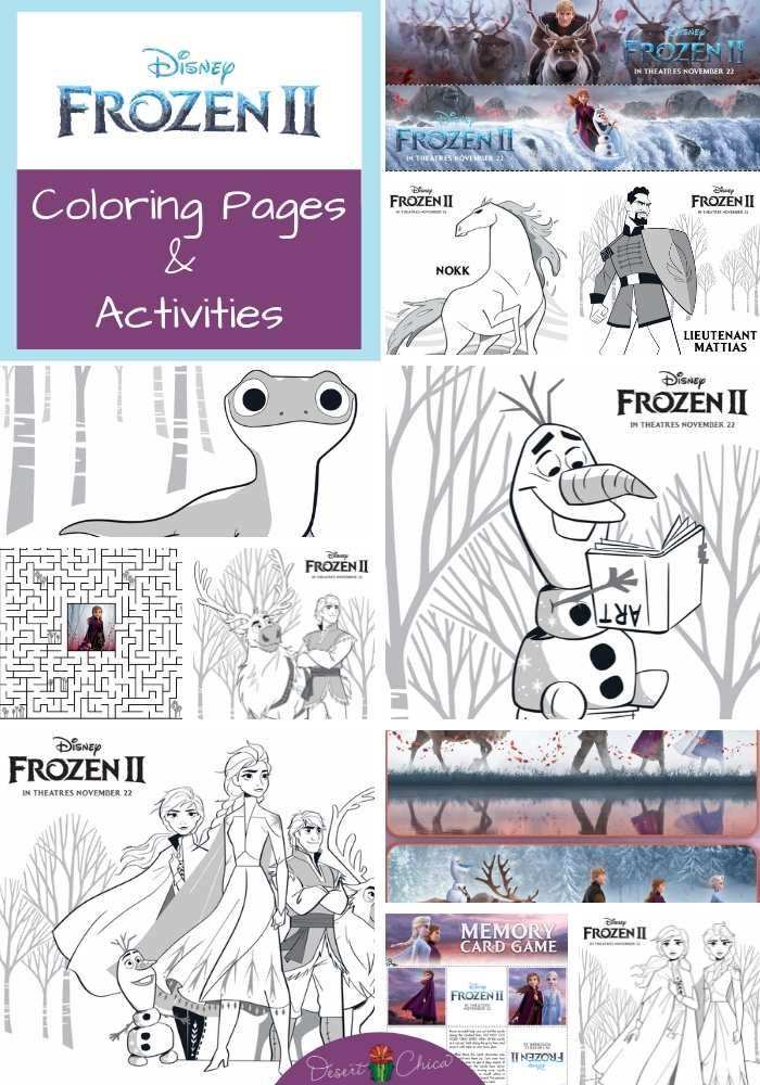 Kleurplaat Frozen 2 Elsa Bruni En 2020 Con Imagenes Fun