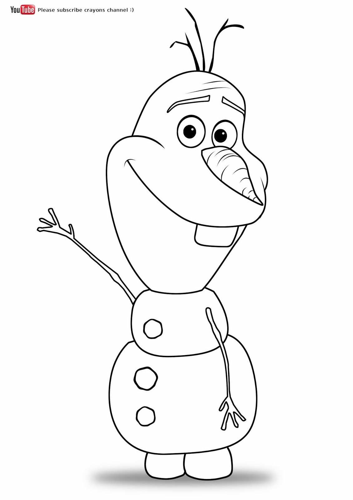 Kleurplaat Frozen 2 Olaf