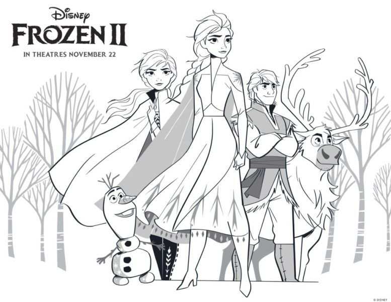 Free Frozen 2 Printable Coloring Pages And Activities In 2020