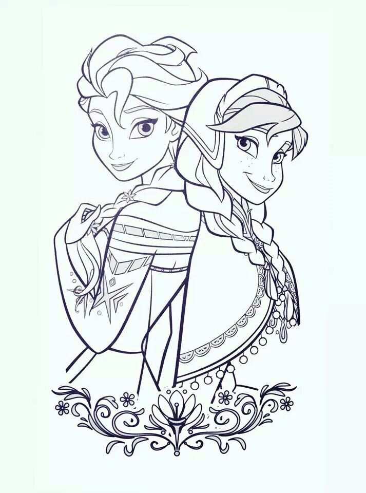 Disney Frozen Elsa And Olaf Coloring Pages In 2020 Met