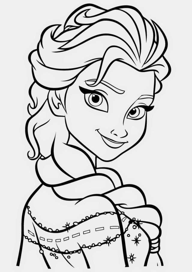 Excellent Image Of Frozen Elsa Coloring Pages With Images Elsa