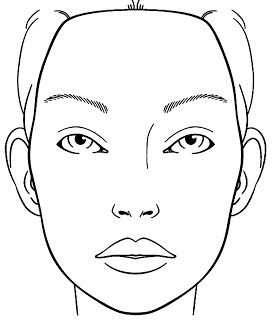 Kleurplaat Gezicht Pin Makeup Face Charts Mac Pinterest Portal