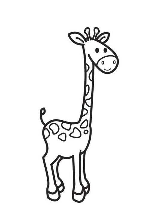 Kleurplaat Giraf Kleurplaten Giraffe Tekening Giraffe Knutselen