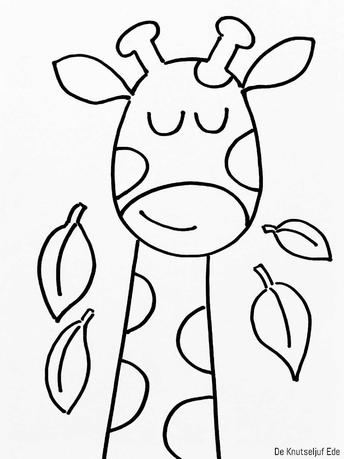 Giraffe Steek Je Nek Uit Met Afbeeldingen Giraffe Tekening