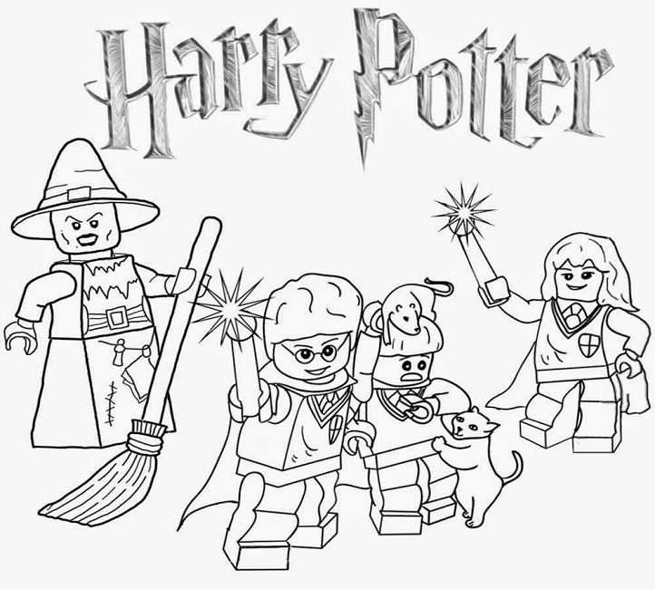 Lego Coloring Pages Harry Potter Coloriage Harry Potter