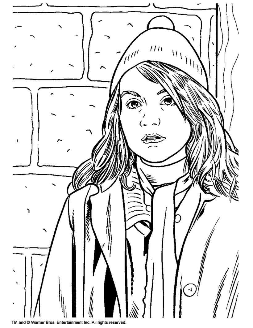 Hermione Granger Movie Hermione Granger Coloring Pages For Kids