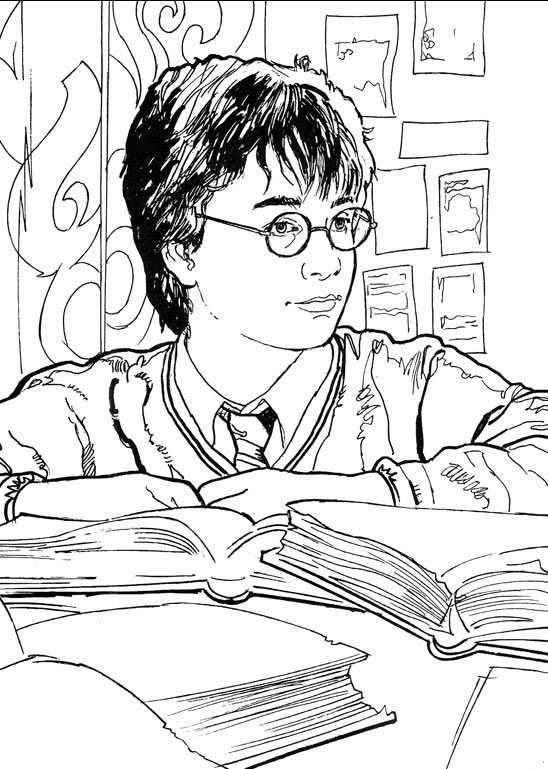 Print Harry Potter Kleurplaat With Images Harry Potter Colors