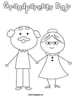 Grandparents Day Coloring With Images Grandparents Day Cards