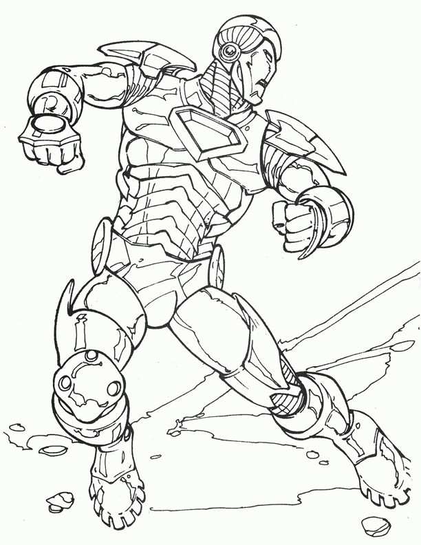Malarbilder Iron Man 4 With Images Coloring Pages Marvel