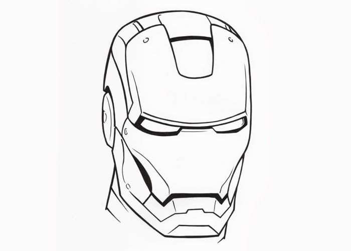 Iron Man Face Coloring Pages 787869 Jpg 700 500 Pixels Spiderman