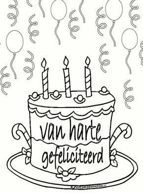 Afbeeldingsresultaat Voor Kleurplaat Verjaardag Oma Knutselen