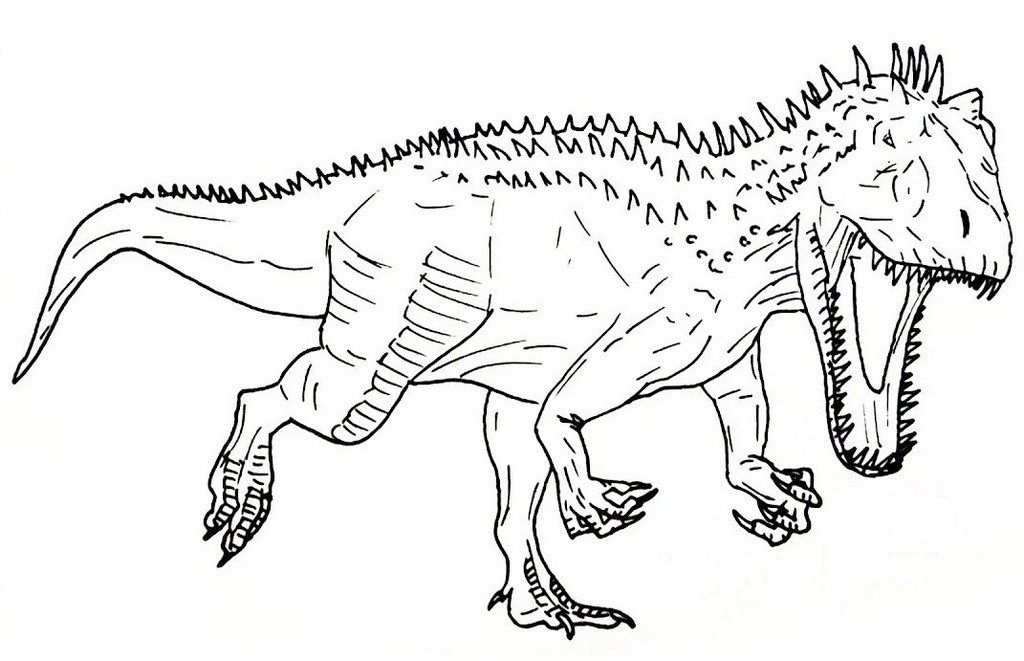 10 Best Indominus Rex Coloring Pages For Kids And Adults Com Imagens