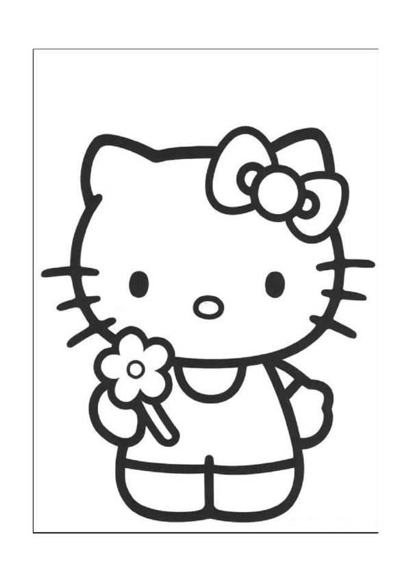 Hello Kitty Kleurplaten Voor Kinderen Kleurplaat En Afdrukken