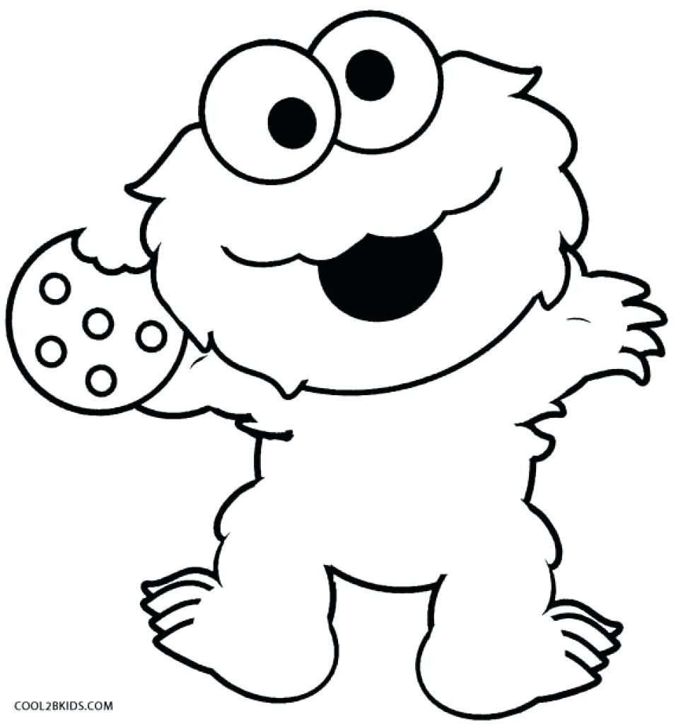 Cookie Monster Coloring Page Printable Cookie Monster Coloring