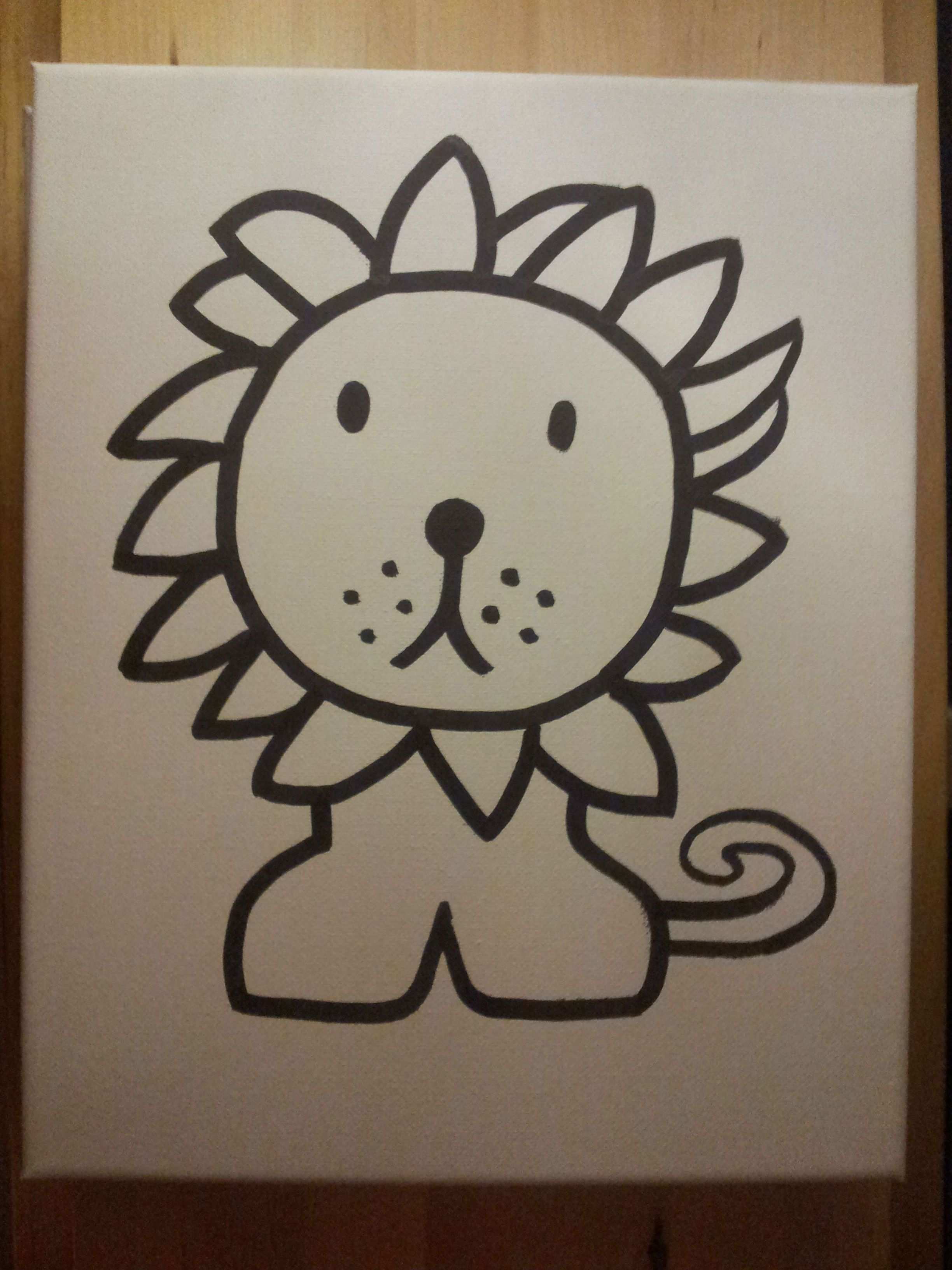 Leeuw Nijntje Lion Miffy Afbeelding Op A4 Geprint En