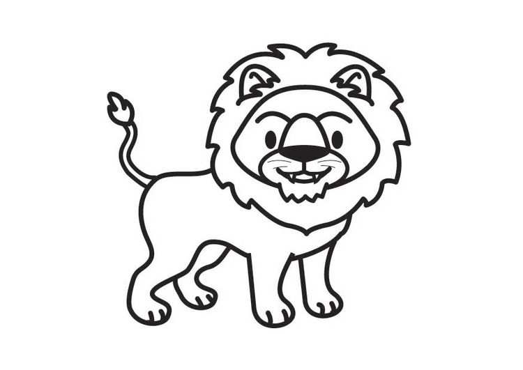 Kleurplaat Leeuw Kleurplaten Leeuw Tekening Dieren Kleurplaten