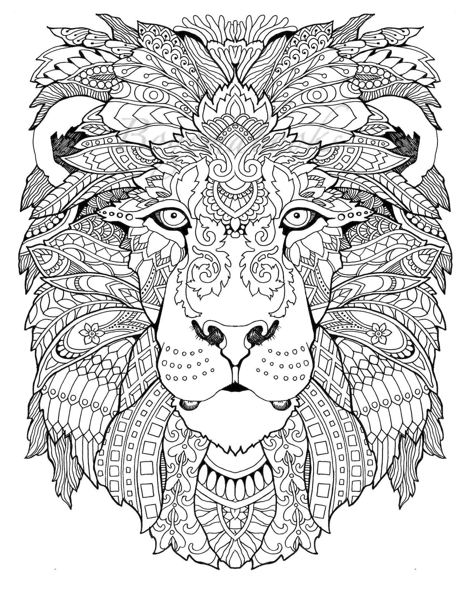 Awesome Animals Adult Coloring Book Coloring Pages Pdf Met