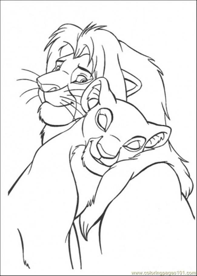 Image Detail For Printable Coloring Page The Lion King 72