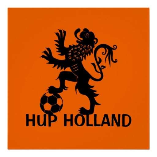 Hup Holland Dutch Soccer Lion Posters Nederland Holland En