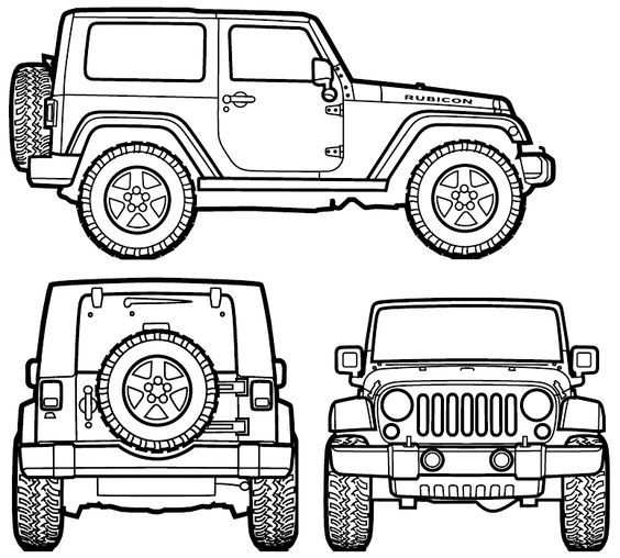 2007 Jeep Wrangler Rubicon Suv Blueprint Jeep Wrangler Unlimited