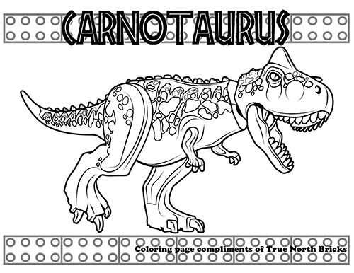 Coloring Page Carnotaurus Met Afbeeldingen Kleurboek