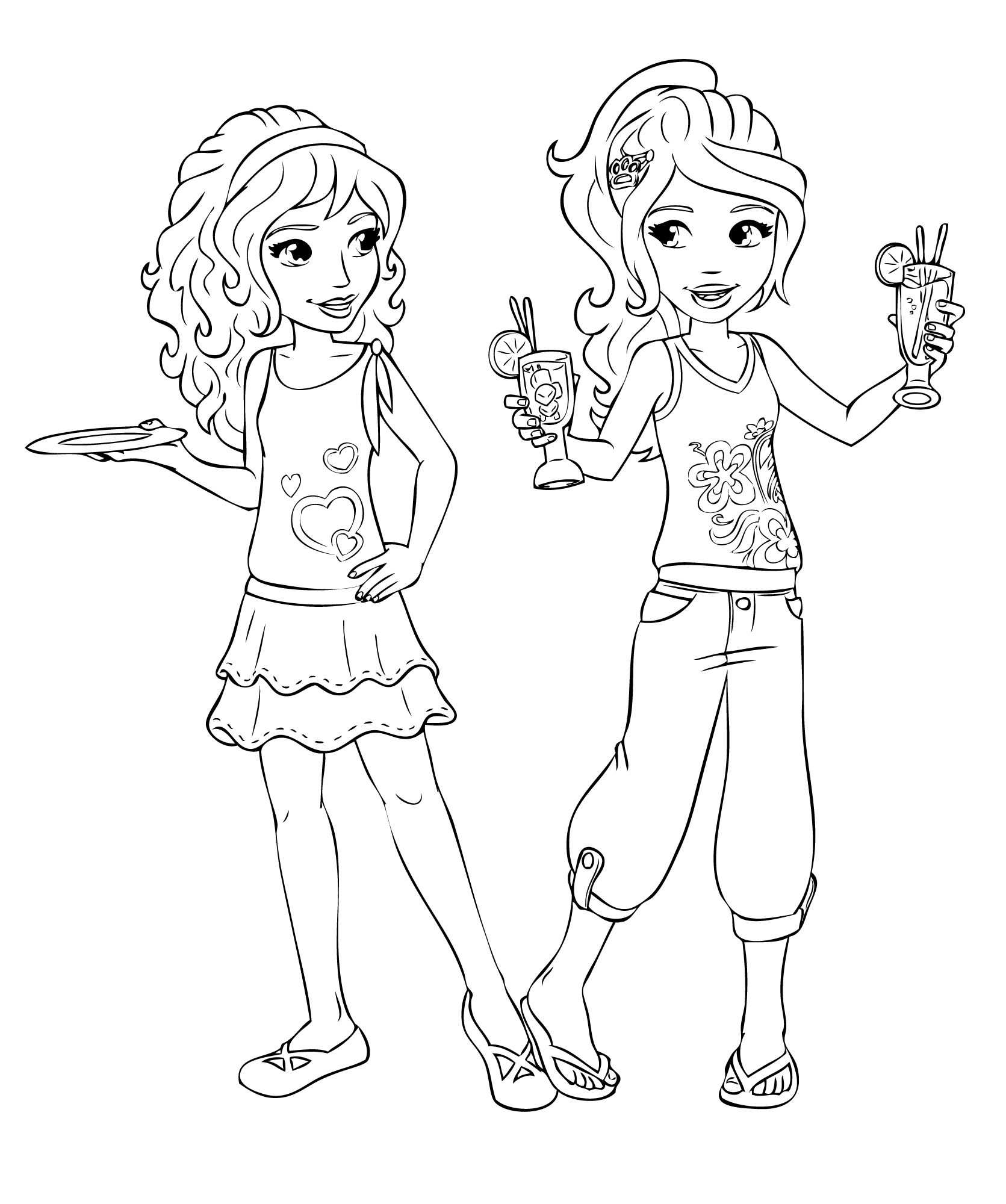 Lego Friends Coloring Pages Tagged With Best Friends Coloring