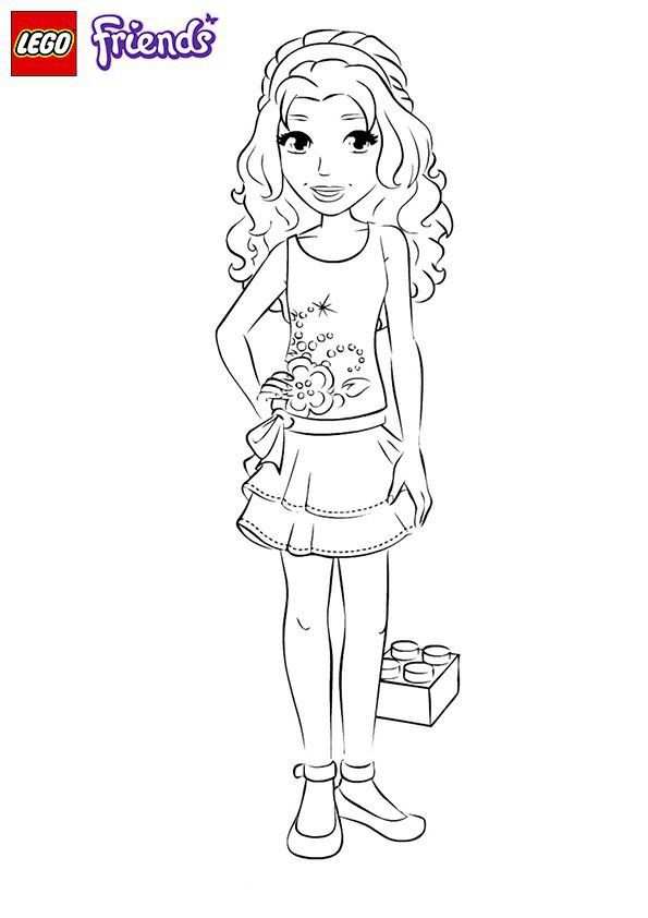 Lego Friends Birthday Party Lego Friends Coloring Lego Girl