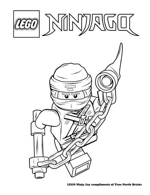 Coloring Page Ninja Jay With Images Ninjago Coloring Pages