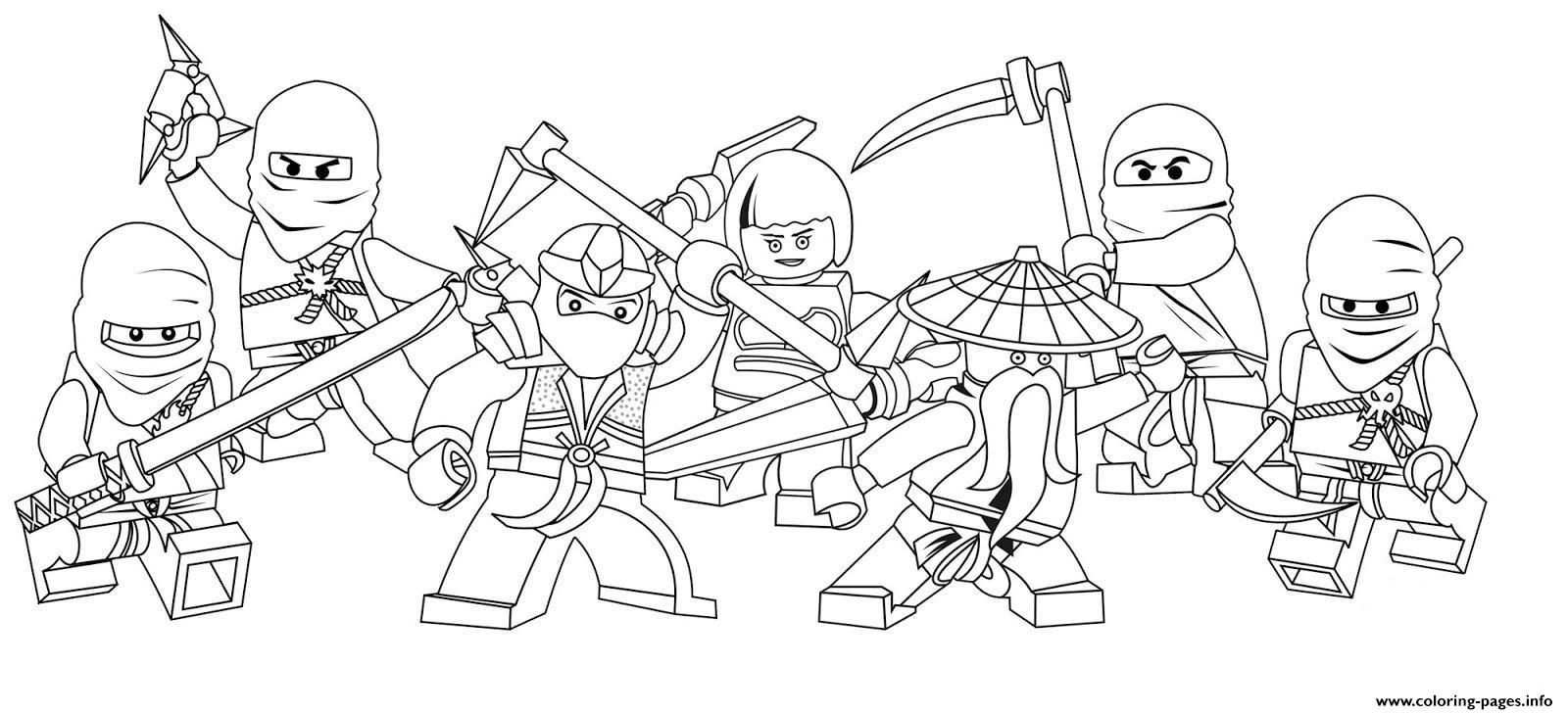 Kleurplaat Lego Ninjago Slang