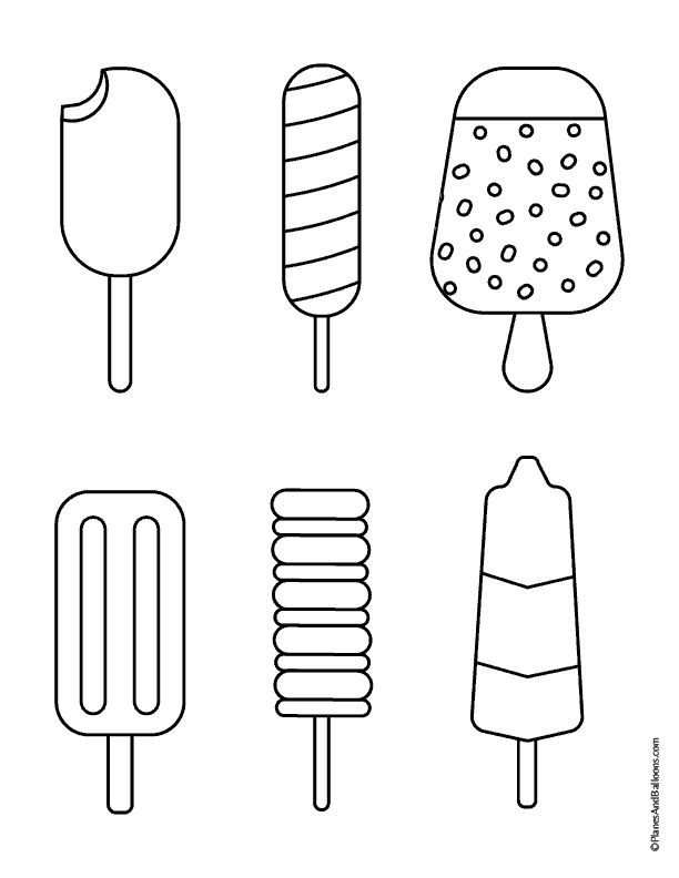 Simple And Delicious Ice Cream Coloring Page You Need This Summer