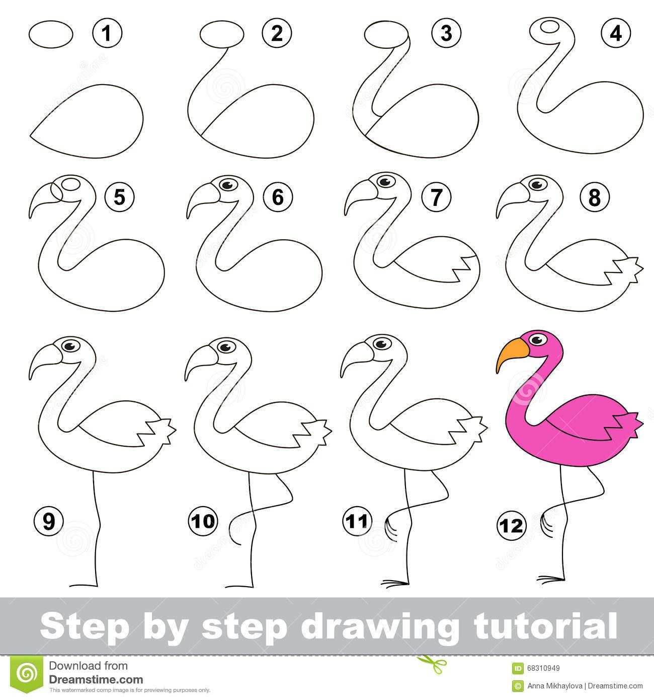 Image Result For How To Draw A Flamingo Met Afbeeldingen