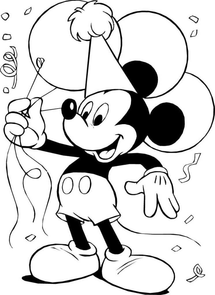 Coloring Pages Mickey Mouse Cartoons Mickey Mouse Coloring