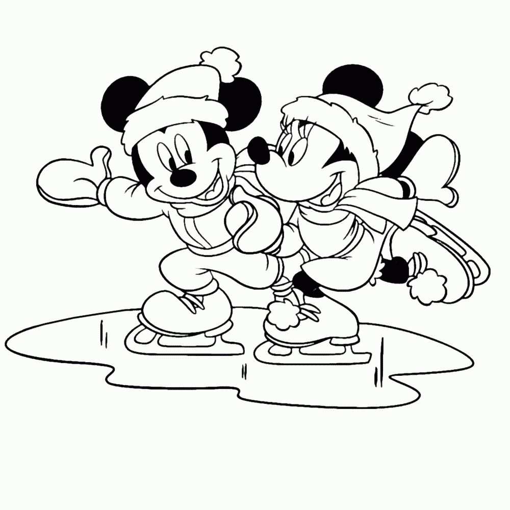 Mickey Mouse Kleurplaat Kerst Check More At Https Olivinum Com