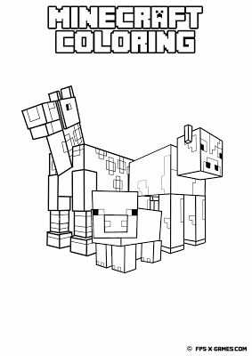 Minecraft Coloring Pages Free Printable Minecraft Pdf Coloring