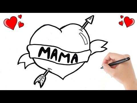 Hoe Teken Je Een Moederdag Hart Motherday Heart Drawing Youtube