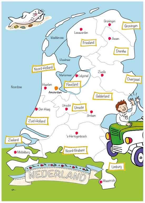 Very Mappy Nederland Xxl Speel Kleurplaat Van Nederland Met