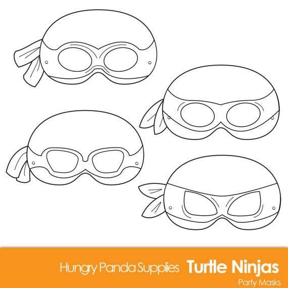 Turtle Printable Coloring Masks Turtle Mask Turtles Ninjas