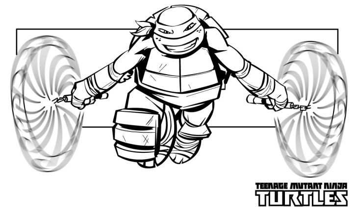 Free Printable Michelangelo Tmnt Coloring Pages For Kids Online