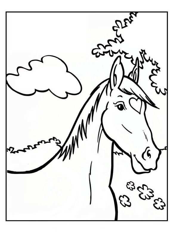 Pin By Emily Cottrell On Coloring Pages Horse Coloring Pages