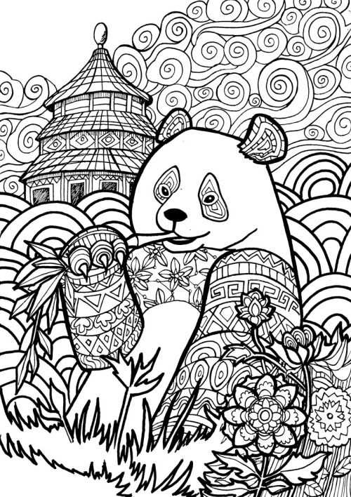 Giant Panda Page From My Animal Dreamers Coloring Book I M Working